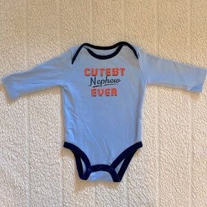 Carter’s Baby Boy’s long sleeve onesie, size 3 months